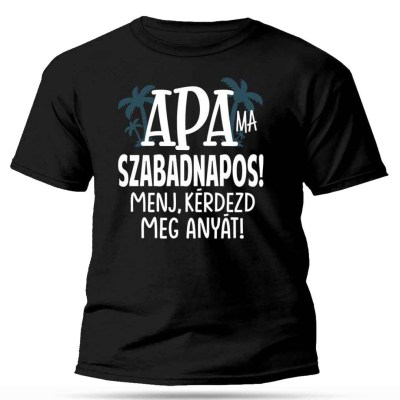 Vicces Polok Ajandek Apaknak Apak Napi Ajandek Apa Szabadnapos Polo Fekete