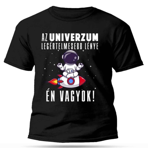Vicces Polok Asztronauta Polo Az Univerzum Legertelmesebb Lenye En Vagyok Px148 Fekete