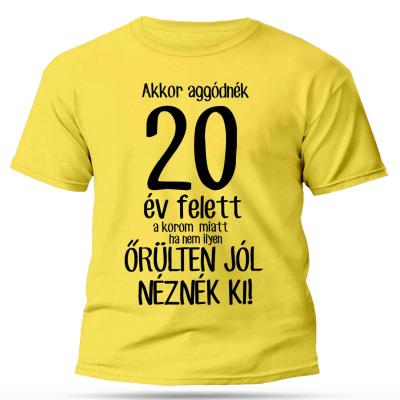 Vicces Polok Ferfi Polo 20 Szulinapi Ajandek 20 Ev Felett Citromsarga