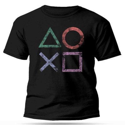 Vicces Polok Ferfi Polo Playstation Gombok Px186 Ajandek Ferfiaknak Gamer Polo Fekete