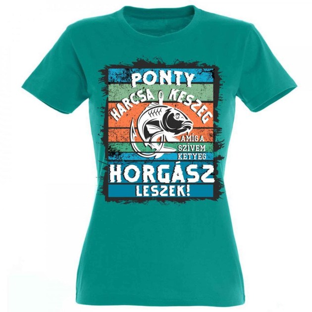 Vicces Polok Noi Horgasz Polo Ponyt Harcsa Pnx036 Emerald