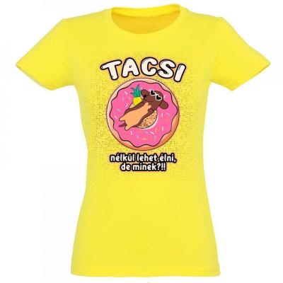 Vicces Polok Noi Kutyas Polo Tacsi Nelkul Pnx015 Citromsarga