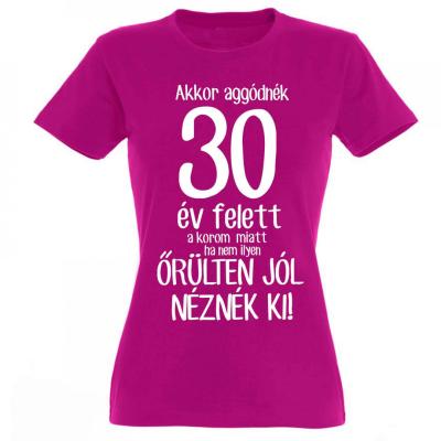 Vicces Polok Noi Polo 30 Szulinapi Ajandek 30 Ev Felett Fuchsia