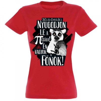 Vicces Polok Noi Polo Mindenki Nyugodjon Le Fonok Pnx038 Piros