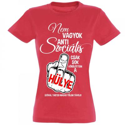 Vicces Polok Noi Polo Nem Vagyok Antiszocialis Pnx017 Hibiscus