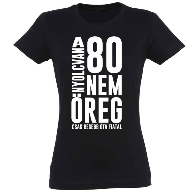 Vicces Polok Noi Szuletesnapi Polo 80 Szulinapi Ajandek 80 Nem Oreg Fekete