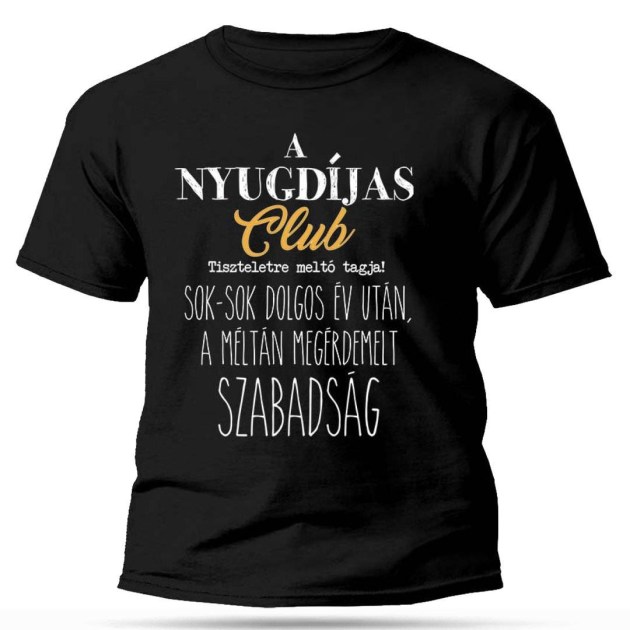Vicces Polok Nyugdijas Club Nyugdijas Bucsuztato Ajandek Nyugdijasnak Fekete