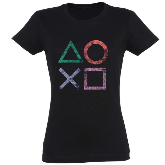 Vicces Polok Playstation Gombok Noi Polo Gamer Polo Ajandek Noknek Pnx186 Fekete
