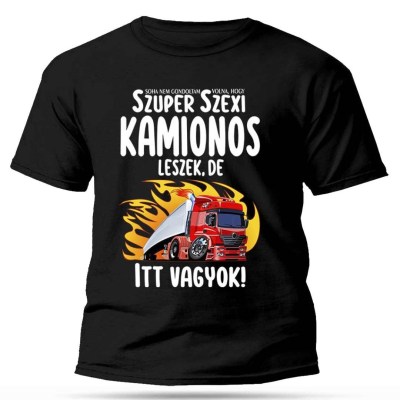 Vicces Polok Szexi Kamionos Polo Kamionosoknak Px140 Fekete