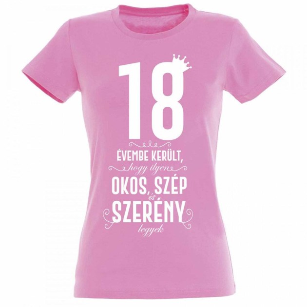 Vicces Polok Szulinapi Polo 18 Szulinapi Ajandek 18 Evembe Kerult Noi Vilagosrozsaszin