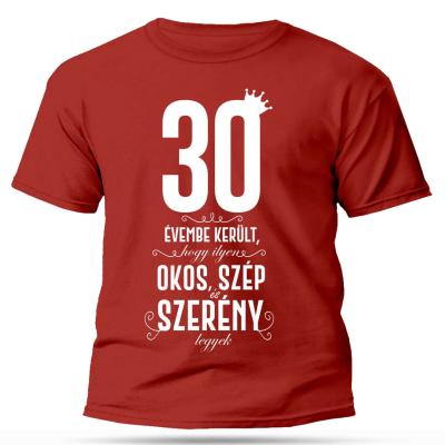 Vicces Polok Szulinapi Polo 30 Szulinapi Ajandek 30 Evembe Kerult Piros