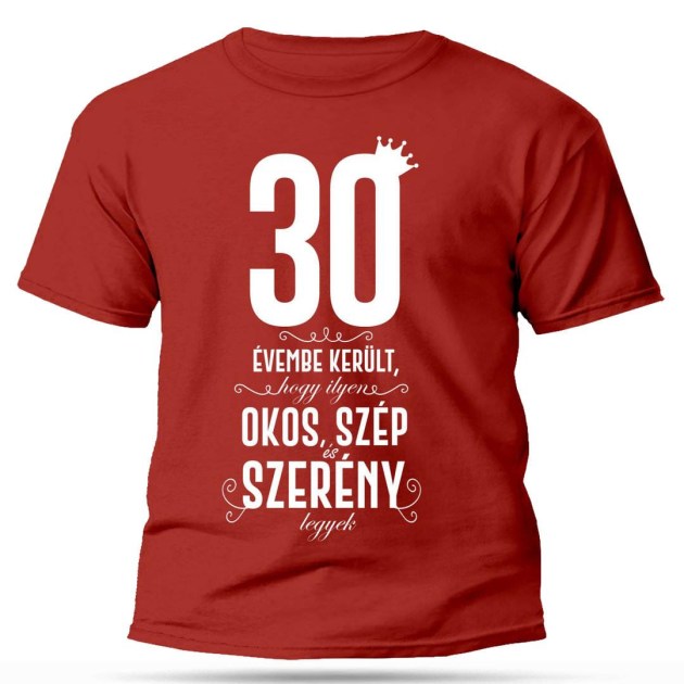 Vicces Polok Szulinapi Polo 30 Szulinapi Ajandek 30 Evembe Kerult Piros