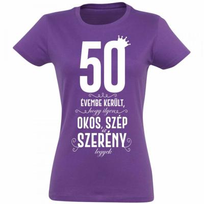 Vicces Polok Szulinapi Polo 50 Szulinapi Ajandek 50 Evembe Kerult Noi Vilagoslila