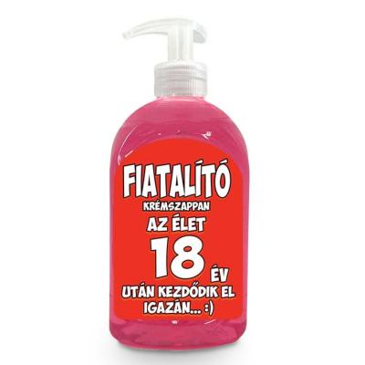 Vicces Szappan Szulinapi Ajandek 18 Szuletesnapra Ajandek Fiatalito Szappan Folyekony Kremszappan Vf039