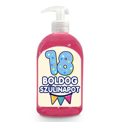 Vicces Szappan Szulinapi Ajandek Szuletesnapra Ajandek Boldog 18 Szulinapot Folyekony Szappan Kremszappan Vf022