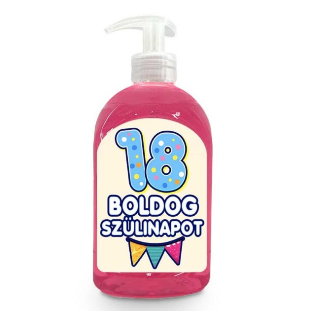 Vicces Szappan Szulinapi Ajandek Szuletesnapra Ajandek Boldog 18 Szulinapot Folyekony Szappan Kremszappan Vf022