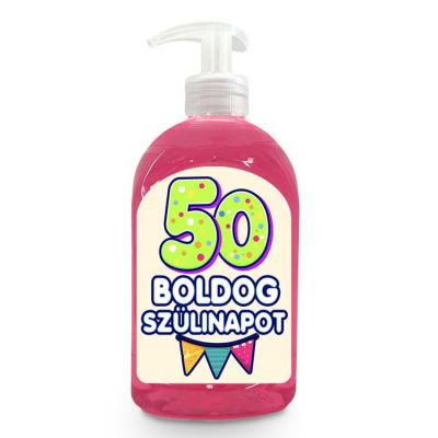 Vicces Szappan Szulinapi Ajandek Szuletesnapra Ajandek Boldog 50 Szulinapot Szappan Folyekony Kremszappan Vf026