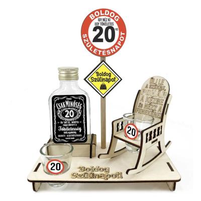 Vicces Szekes Palinkas Szett 20 Szulinapi Ajandek Vszp003