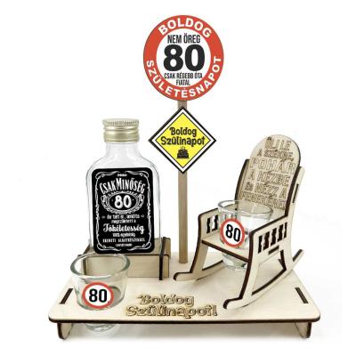 Vicces Szekes Palinkas Szett 80 Szulinapi Ajandek Vszp009