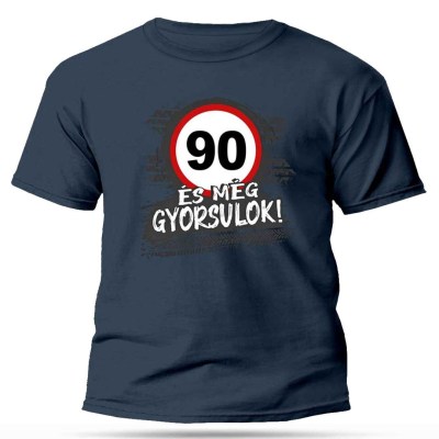 Vicces Unisex Ferfi Polo Denim 90 Es Med Gyorsulok Ajandek 90 Szuletesnapra