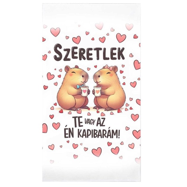 Vicces Valentin Napi Ajandek Kapibara Szeretlek Te Vagy Az En Kapibaram Mt090
