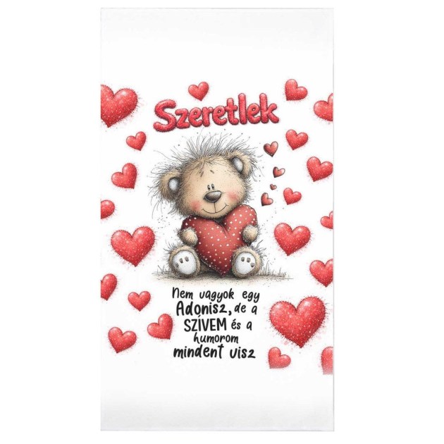 Vicces Valentin Napi Ajandek Szeretlek Nem Vagyok Egy Adonisz Mt075