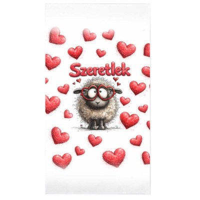 Vicces Valentin Napi Ajandek Szeretlek Szemuveges Barany Mt076