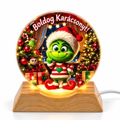 Vilagito Disz 202607 Karacsonyi Zold Mano Usb Kabellel 9cm Pb09100010
