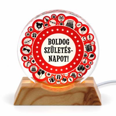 Vilagito Disz Cq07932 Usb Kabellel Boldog Szuletesnapot 9cm 46