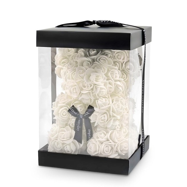 Viragmaci Feher Strasszos Disdobozban 24cm NP08010025 Upscayl 2x Realesrgan