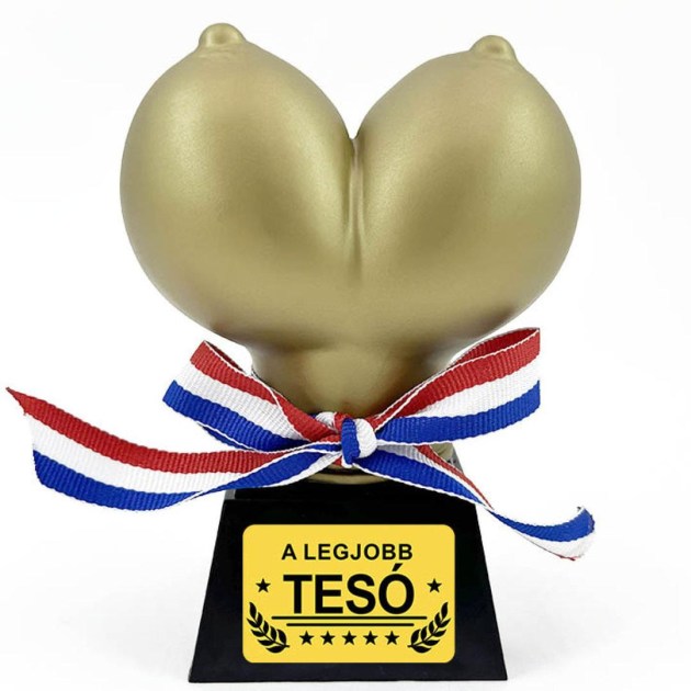 Vmt005 Vicces Mell Trofea A Legjobb Teso Vicces Ajandek Testvernek