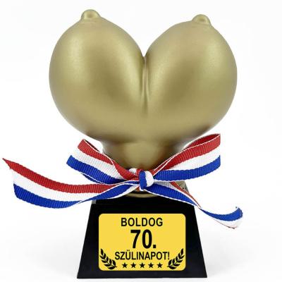 Vmt042 Vicces Mell Trofea Boldog 70 Szulinapot Vicces Ajandek 70 Szulinapra